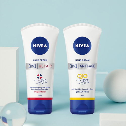 NIVEA 3in1 Repair + Care Hand Cream